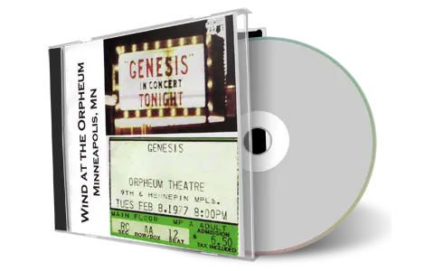 Artwork Cover of Genesis 1977-02-08 CD Minneapolis Audience