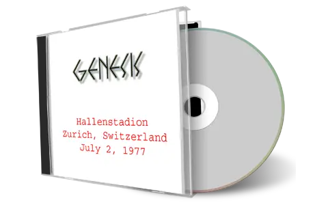 Artwork Cover of Genesis 1977-07-02 CD Zurich Soundboard