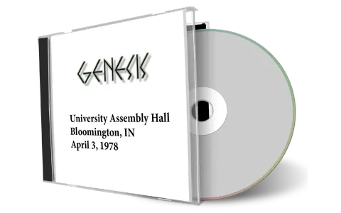 Artwork Cover of Genesis 1978-04-03 CD Bloomington Soundboard