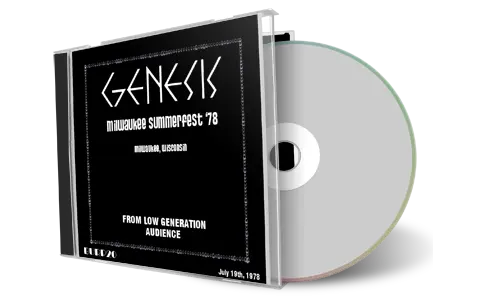 Artwork Cover of Genesis 1978-07-19 CD Milwaukee Audience