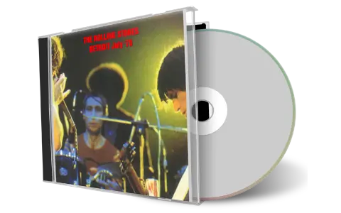 Artwork Cover of Rolling Stones 1975-07-28 CD Detroit Audience