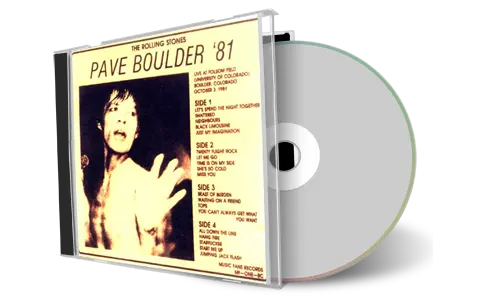Artwork Cover of Rolling Stones 1981-10-03 CD Boulder Audience