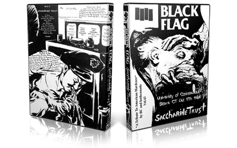 Artwork Cover of Black Flag 1984-10-17 DVD Storrs Audience