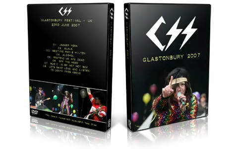 Artwork Cover of CSS 2007-06-23 DVD Glastonbury Festival Proshot