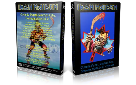 Artwork Cover of Iron Maiden 2004-01-21 DVD Quebec City Audience