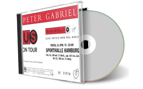 Artwork Cover of Peter Gabriel 1993-04-16 CD Hamburg Audience