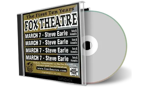 Artwork Cover of Steve Earle 2002-03-07 CD Boulder Audience