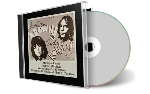 Artwork Cover of Jackson Browne 1974-02-13 CD Detroit Audience