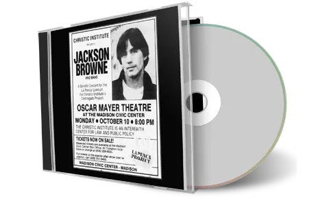 Artwork Cover of Jackson Browne 1988-10-10 CD Madison Audience