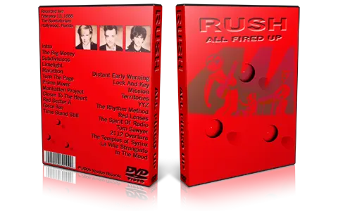Artwork Cover of Rush 1988-02-16 DVD Hollywood Proshot