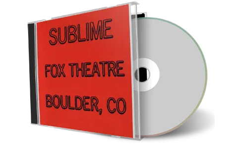 Artwork Cover of Sublime 1995-04-20 CD Boulder Soundboard