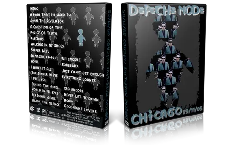 Artwork Cover of Depeche Mode 2005-11-29 DVD Chicago Audience
