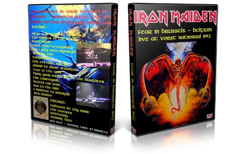 Artwork Cover of Iron Maiden 1992-08-17 DVD Brussels Audience
