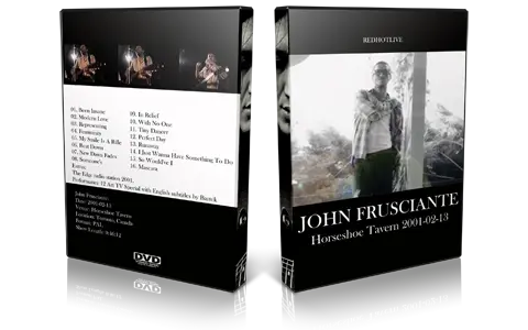 Artwork Cover of John Frusciante 2001-02-13 DVD Toronto Audience