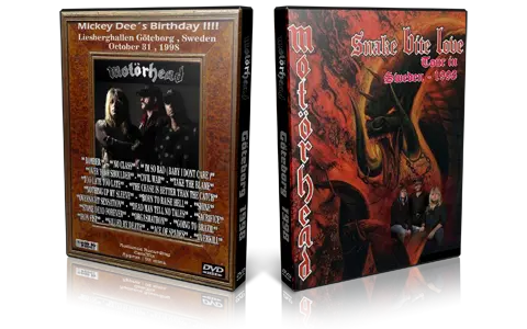 Artwork Cover of Motorhead 1998-10-31 DVD Gothenburg Audience