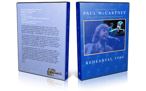 Artwork Cover of Various Artists Compilation DVD Princess Trust Rehearsals 1986 Audience