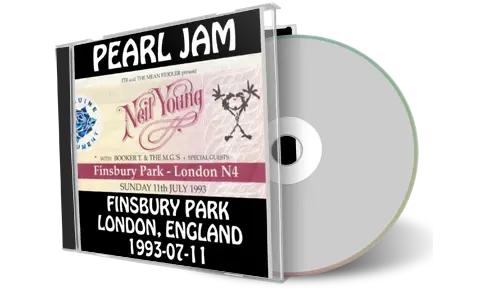 Artwork Cover of Pearl Jam 1993-07-11 CD London Audience