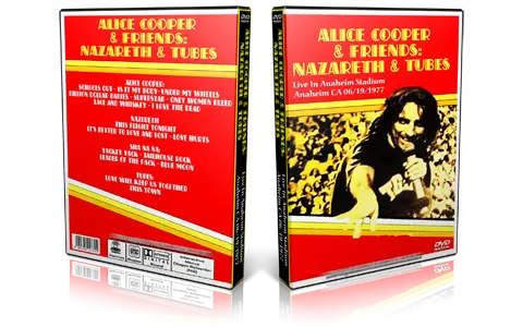 Artwork Cover of Alice Cooper 1977-06-19 DVD Anaheim Proshot