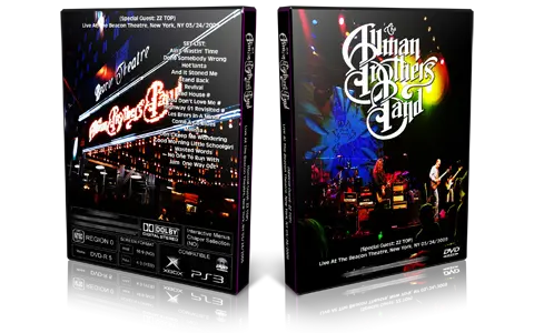 Artwork Cover of Allman Brothers Band 2009-03-24 DVD New York City Proshot