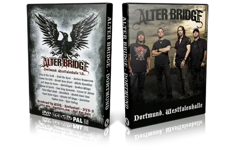 Artwork Cover of Alter Bridge 2011-10-29 DVD Dortmund Proshot