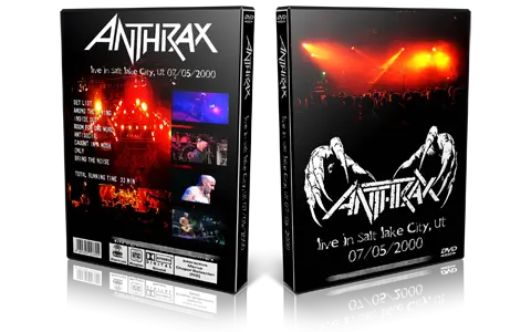 Artwork Cover of Anthrax 2000-07-05 DVD Salt Lake City Proshot