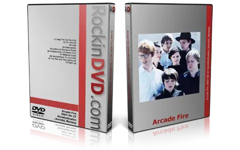 Artwork Cover of Arcade Fire 2007-06-27 DVD Arendal Proshot