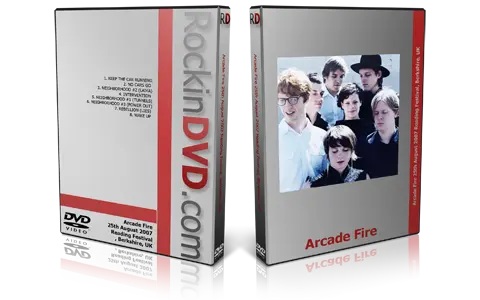 Artwork Cover of Arcade Fire 2007-08-25 DVD Reading Proshot