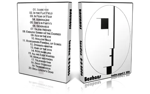 Artwork Cover of Bauhaus 2006-08-08 DVD London Audience