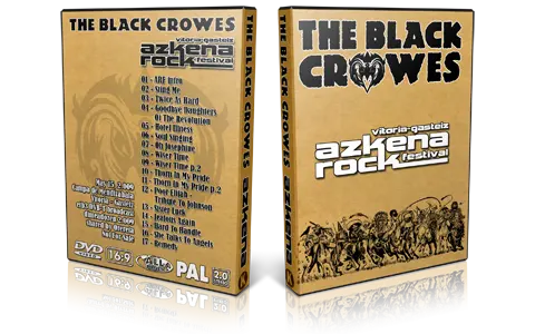 Artwork Cover of Black Crowes 2009-05-15 DVD Vitoria Proshot