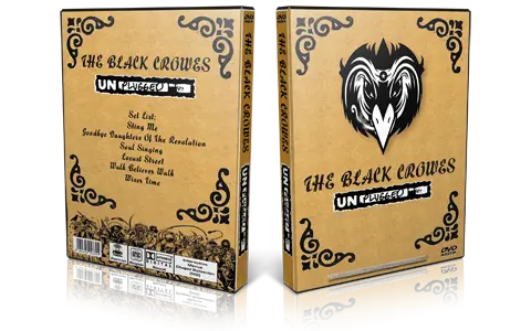 Artwork Cover of Black Crowes Compilation DVD VH1 Unplugged 2008 Proshot