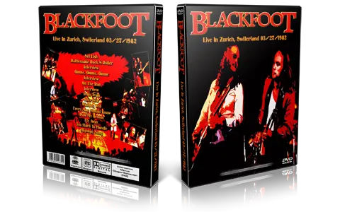 Artwork Cover of Blackfoot 1982-03-27 DVD Zurich Proshot