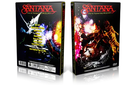 Artwork Cover of Carlos Santana 1977-09-22 DVD Verona Proshot