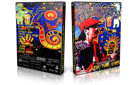 Artwork Cover of Carlos Santana 1995-01-01 DVD Lima Proshot