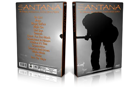 Artwork Cover of Carlos Santana 2008-05-20 DVD San Francisco Proshot