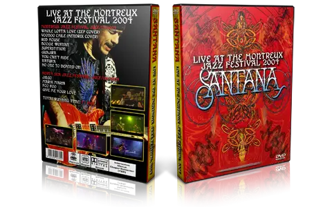 Artwork Cover of Carlos Santana Compilation DVD Montreux Jazz Festival 2004 Proshot