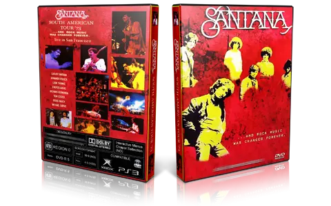 Artwork Cover of Carlos Santana Compilation DVD South American Tour 1973 Proshot