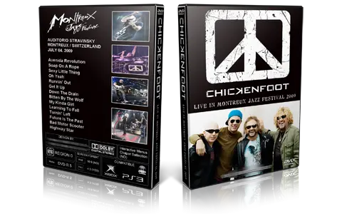 Artwork Cover of Chickenfoot 2009-07-04 DVD Montreux Proshot