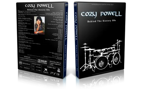 Artwork Cover of Cozy Powell Compilation DVD Behind The History 80s Proshot