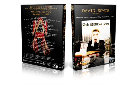 Artwork Cover of David Bowie 1997-01-09 DVD New York City Proshot