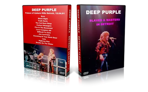 Artwork Cover of Deep Purple 1991-04-15 DVD Detroit Audience
