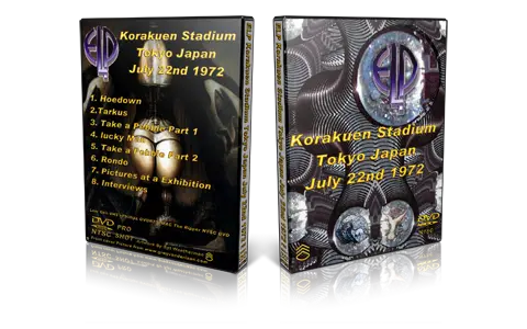 Artwork Cover of ELP 1972-07-22 DVD Tokyo Proshot