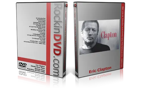 Artwork Cover of Eric Clapton 1990-10-05 DVD Buenos Aires Proshot