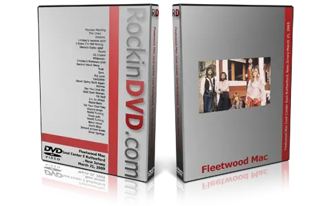 Artwork Cover of Fleetwood Mac 2009-03-21 DVD East Rutherford Proshot