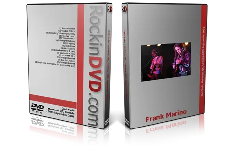 Artwork Cover of Frank Marino 2001-09-08 DVD Montreal Audience