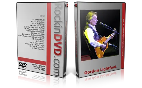 Artwork Cover of Gordon Lightfoot 1999-07-07 DVD Toronto Proshot