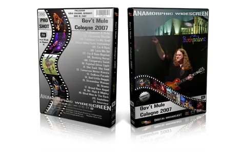 Artwork Cover of Govt Mule 2007-06-10 DVD Cologne Proshot