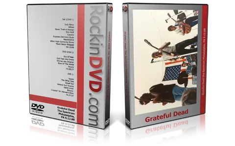 Artwork Cover of Grateful Dead 1988-09-12 DVD Philadelphia Audience