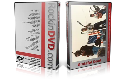Artwork Cover of Grateful Dead 1989-06-21 DVD Mountain View Proshot