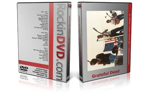 Artwork Cover of Grateful Dead 1989-10-09 DVD Hampton Audience