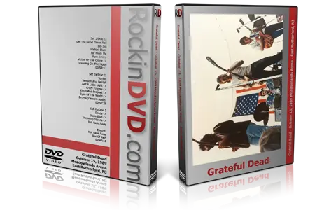 Artwork Cover of Grateful Dead 1989-10-15 DVD East Rutherford Audience